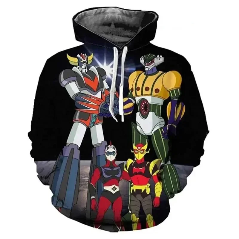 

Mazinger Z hoodie anime robot 3D printed hoodie men and women fashion casual hip hop long sleeve hoodie street casual hoodie