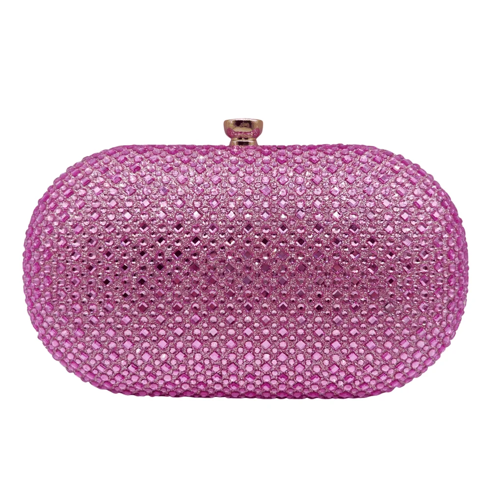

2024 Luxury Evening Bags for Women - Rhinestone Clutch Purse with Crystal Decorations, Wedding Party Handbag