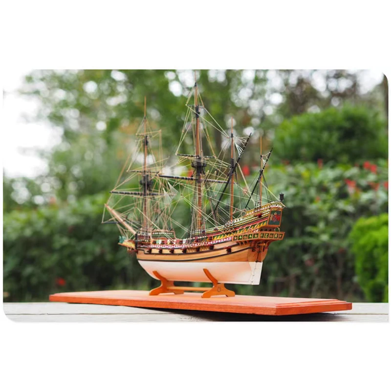 Ship Model 1/96 REVENGE 1577DIY Simulation Wooden Sailboat Model Assembly Kit Gift Collection Model Toy