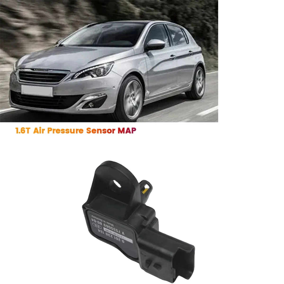 0261230134   1.6T خريطة استشعار ضغط مدخل الهواء 1922R6 V 753506980   لميني 207 3008 5008 308SW RCZ C4 C5
