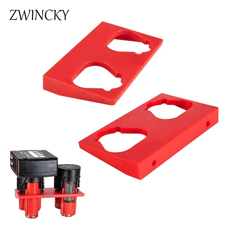 Machine Holder Battery Storage Rack For Milwaukee 12V Batteries Wall Mount Tool Bracket Fixing Devices Battery Holder 48-11-2401