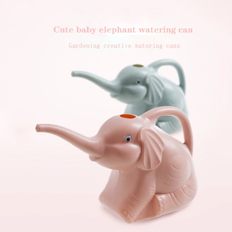 علبة سقاية للفم الطويل على شكل فيل للأطفال في البستنة المنزلية أداة سقي الفخار والزهور والعصارة #1