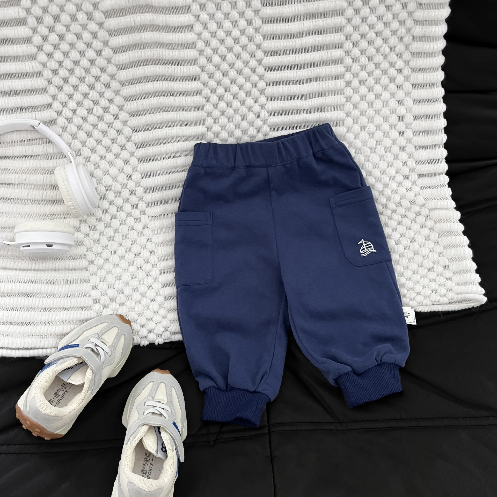 Boys Pants 2025 Autumn New Style Western-style Casual Ankle Binding Versatile Sweatpants Daily Fashion Versatile Wear