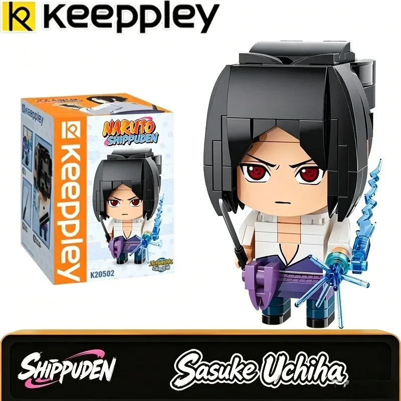 Cute Keepley Naruto Building Block Kakashi Sakura Sasuke Anime Action Figure Assembly Toy Desktop Derection Model Christmas Gift