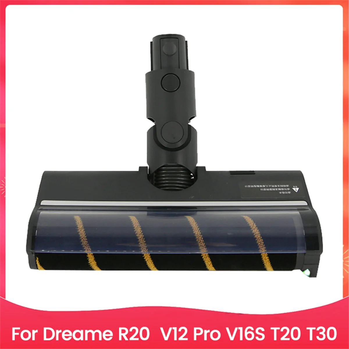 CLIM-For R20 V12 Pro V16S T20 T30 Handheld Wireless Vacuum Cleaner Hard Floor Brush Heads with Green Light