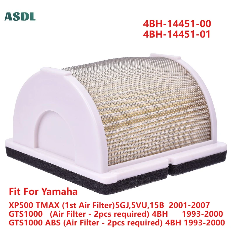 

Motorcycle Air Filter for Yamaha XP 500 XP500 TMAX 2001-2007 GTS1000 GTS 1000 ABS 4BH 1993-2000 4BH-14451-00 Motorcycle Parts