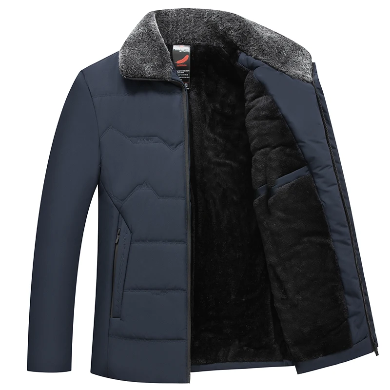 Men's Warm Cotton-padded Jacket Windproof Durable Wear-resistant Fashionable Casual High-quality Fabric Crisp Comfortable Coat