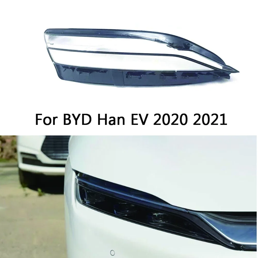 

Налобный фонарь для BYD Han EV 2020 2021, передний налобный фонарь, налобный фонарь, сменный оригинальный абажур из оргстекла