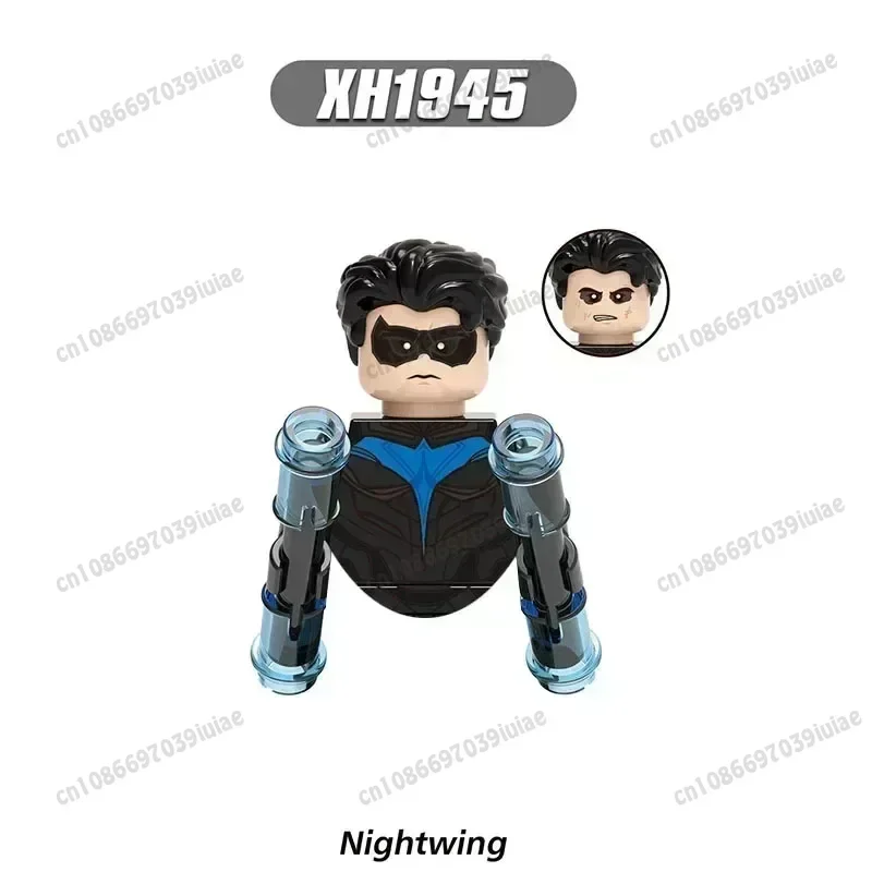 X0341 xh1943 XH1941 xh1943 xh1943 Superhero Nightwing pembunuh Croc blok karakter kartun blok bangunan anak laki-laki hadiah ulang tahun