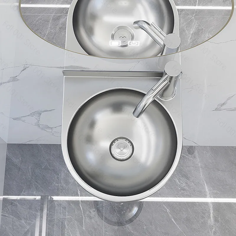 304 stainless steel household small unit wall mounted small washbasin balcony bathroom washbasin simple basin