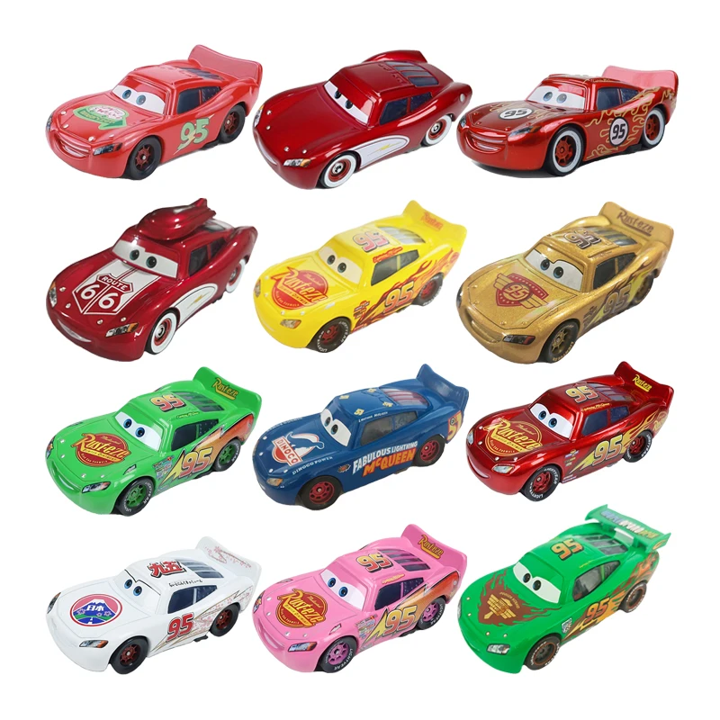 Car Disney Pixar Car Police Lightning McQueen Metal Die-cast Toy Car 1:55 Bulk New Car3 Christmas Birthday Gift Toy