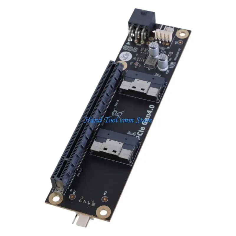 H37F PCIe4.0 to SFF-8654 Expansion Conversion Board Two SFF-8654-8i to PCIEX8 X16
