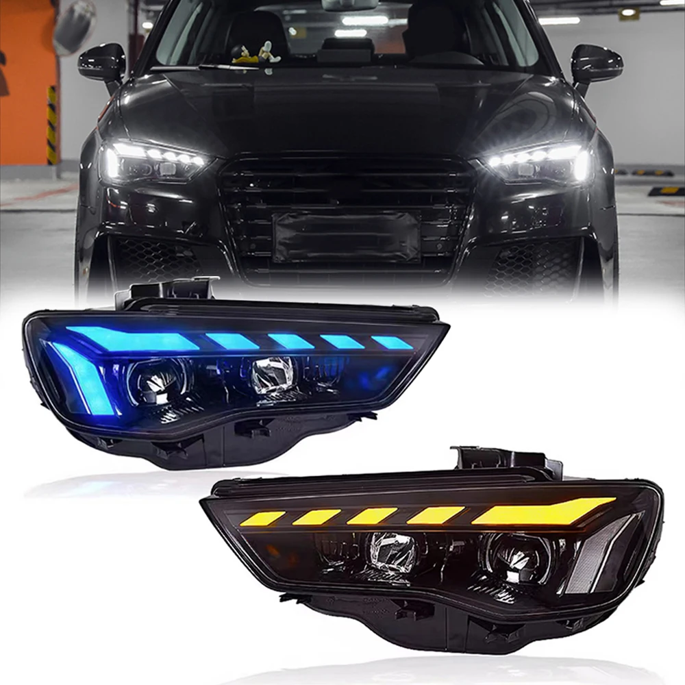 Head Lamp for Audi A3 8V Sedan Spor LED Headlight 2013-2016 Headlights S3 DRL Turn Signal High Low Beam Projector Lens