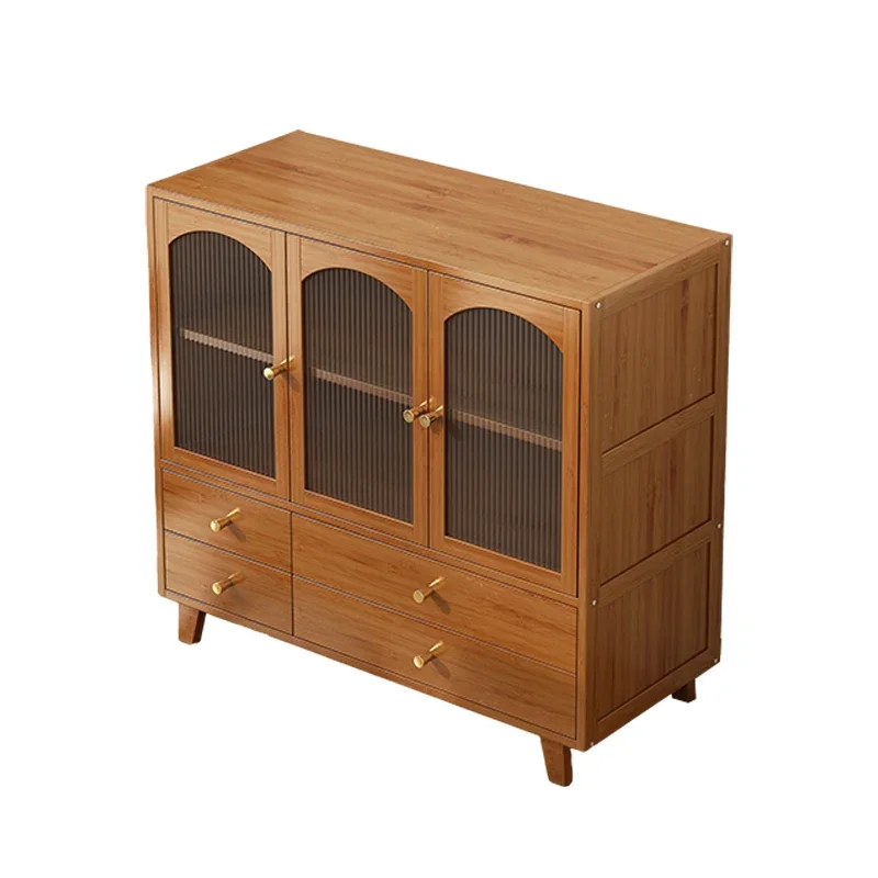 Meuble de Rangement pour Buffet, Planche Latérale, Maison à Roulettes, Ensembles de Cuisine