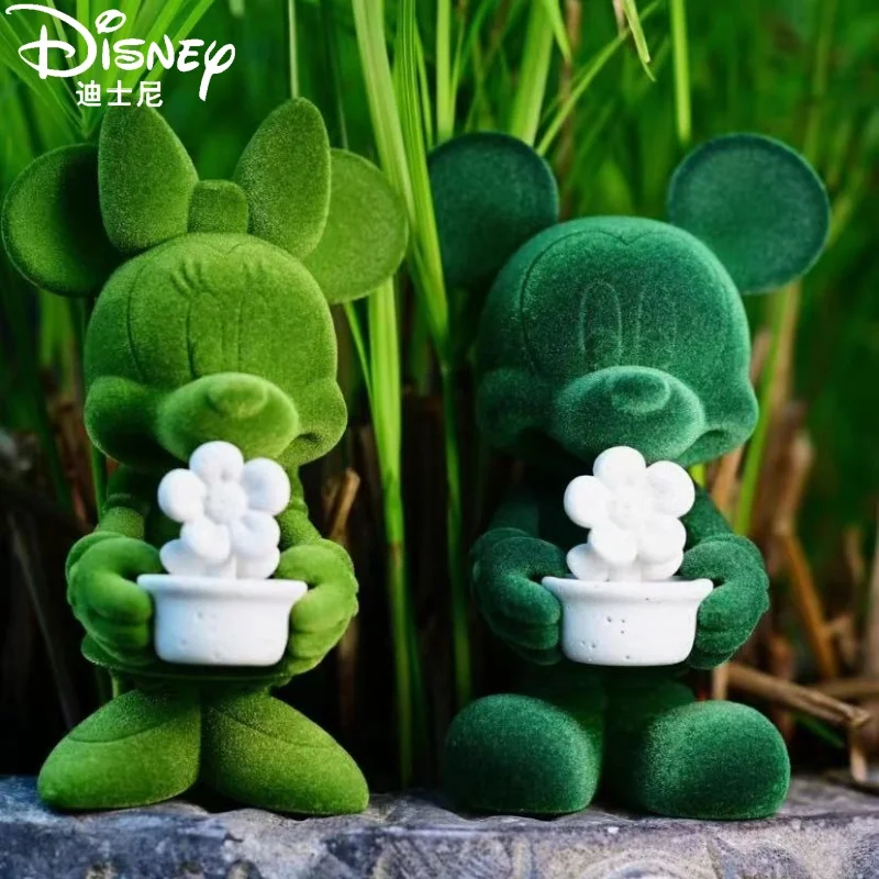 Disney Mickey Minnie Mouse Gardener Series Figure Anime Cartoon Aromatherapy Diffuser Cute Figurines Sunday Home Decor Toys