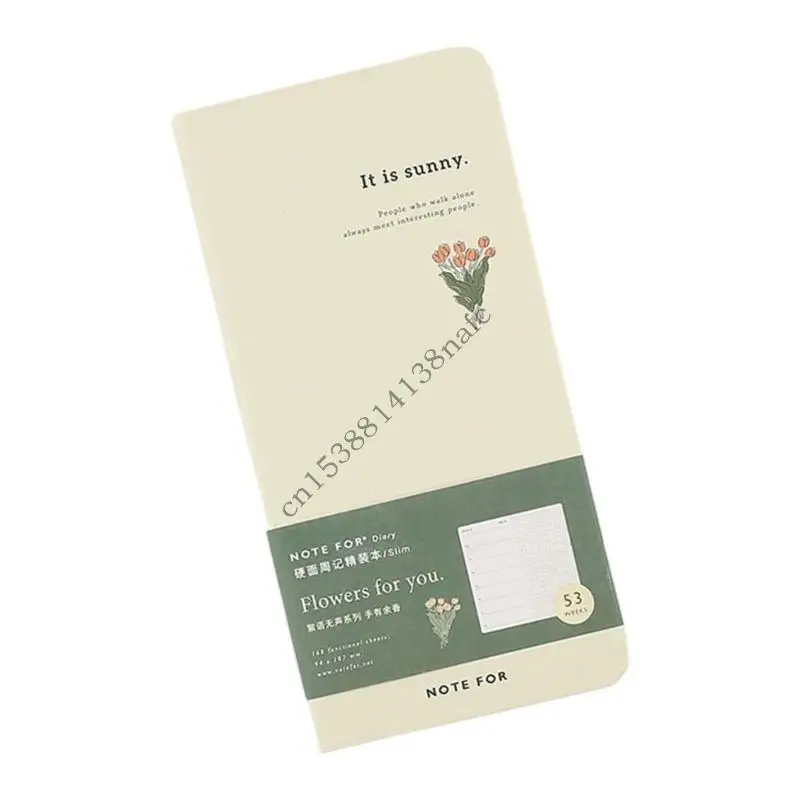 594F Friendly Recycled Paper Weekly Journal with Selves Filling Planner Design for Sustainable Lifestyles and Green Living