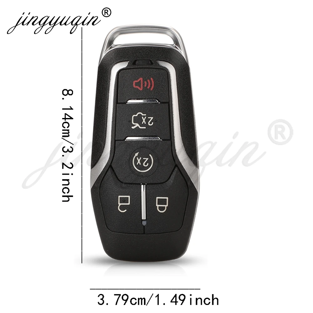433.92/434/902 ميجا هرتز ID49 مفتاح بعيد ذكي فوب 5BTN لفورد فيوجن اكسبلورر إيدج موستانج F150 F250 لينكولن MKC MKX نوتيلوس 2015 +