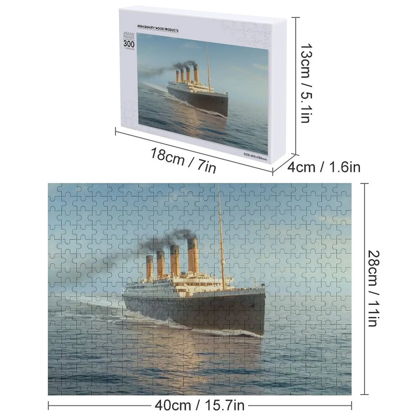 Rompecabezas The RMS Titanic, rompecabezas personalizado con obras de arte, rompecabezas personalizado, juguetes para niños pequeños