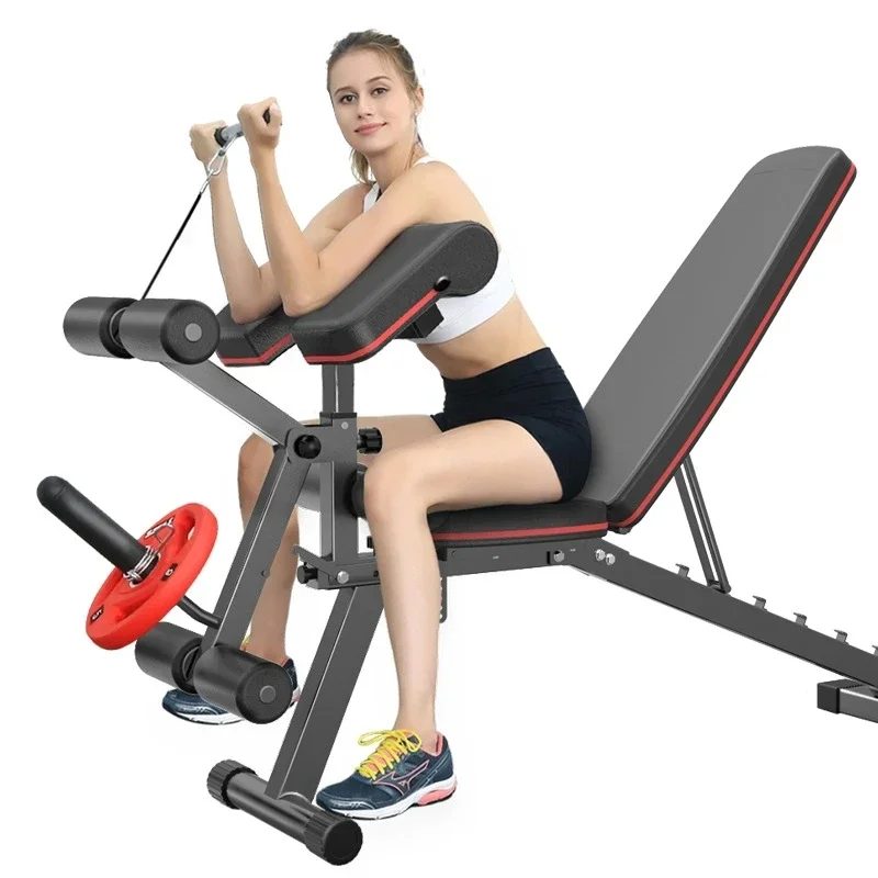 Multifuncional Backrest Gym Professional Home Strength Training lifting Dumbbell Bench