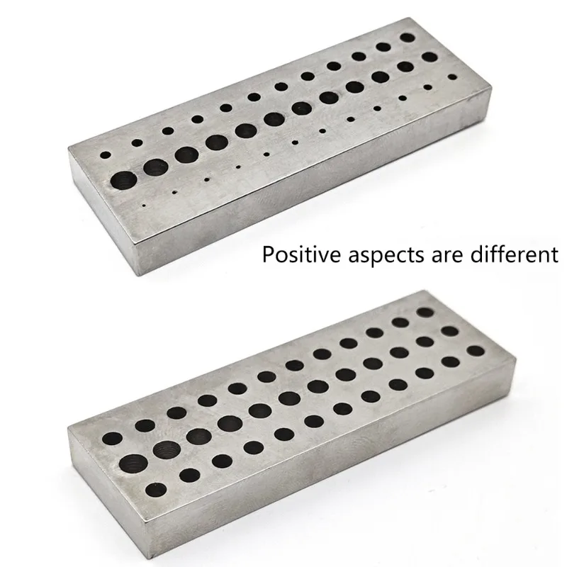 36Holes Steel Plate Drilling Twisting Drill Carving Block Hole Punching Board Watch Repair Tool Accessory Watchmaker 7.6x2.5x1cm