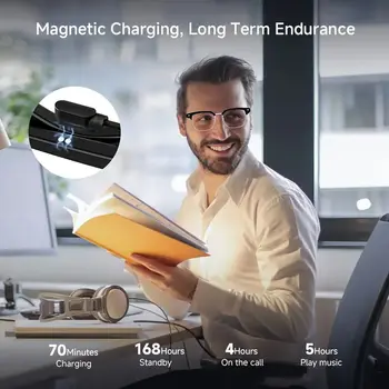 SENBONO 智慧眼鏡太陽眼鏡開放式耳機防藍光防水免持通話太陽眼鏡男女款 10 最佳銷售 智慧眼鏡視訊通話 - №5