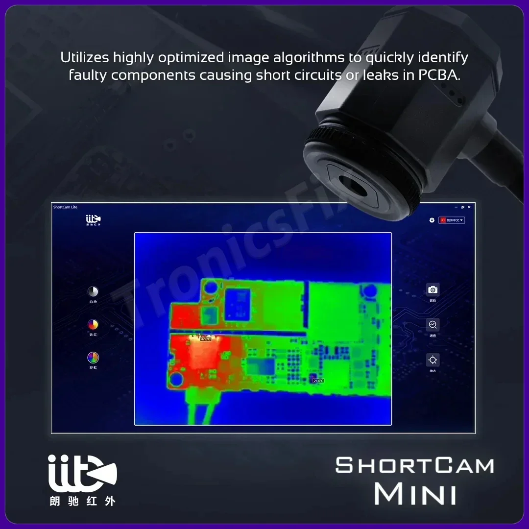 

ShortCam AS21 MINI Thermal Imager Infrared Camera Rapid Diagnosis Instrument For Quickly Locates PCB Short Leakage Faulty