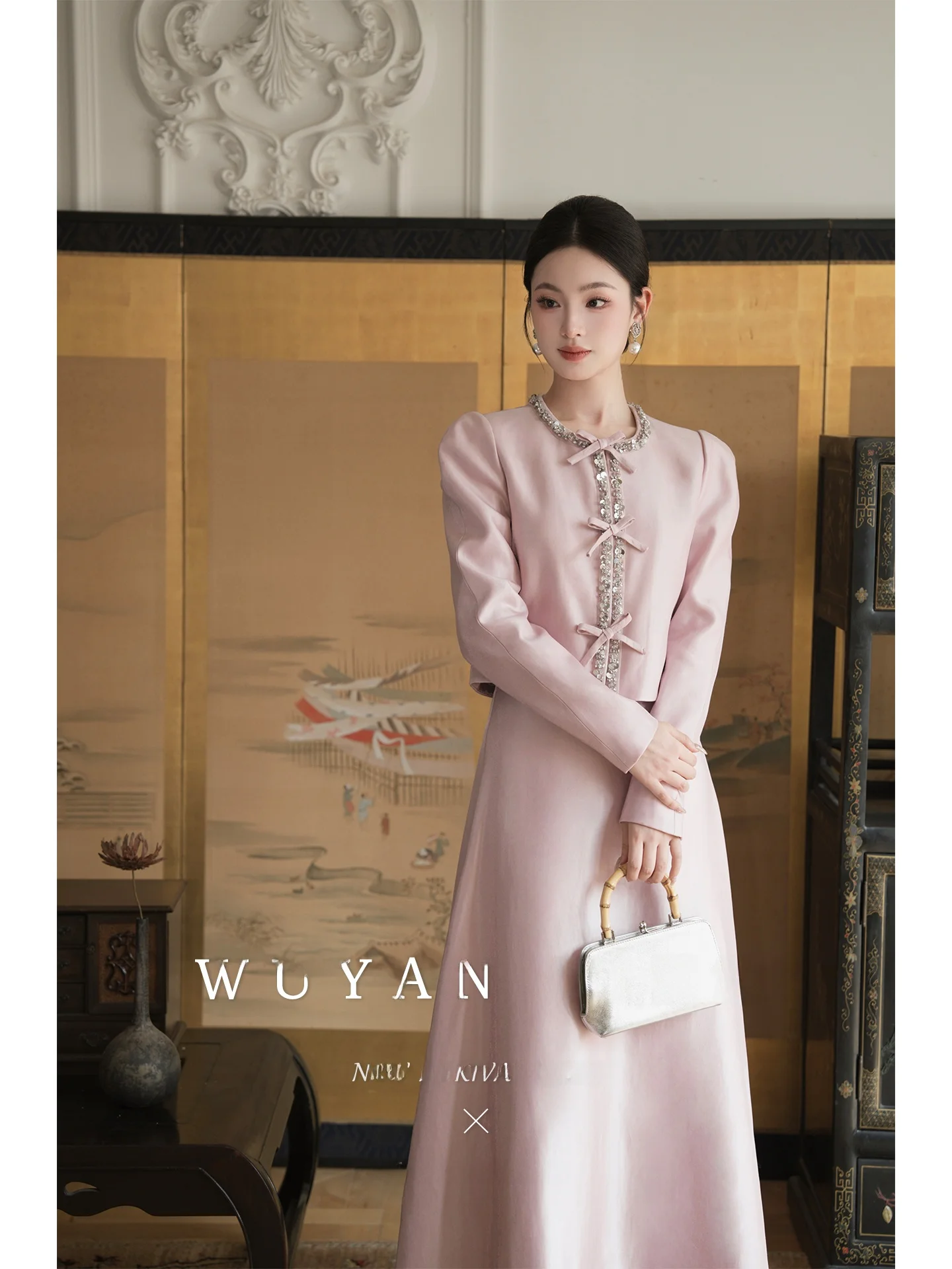 

Daisy Miss Cotton iny Tead Twill Bead Weave Belted Jaet f Skirt Set French Sle Spring Faion Casual Wear