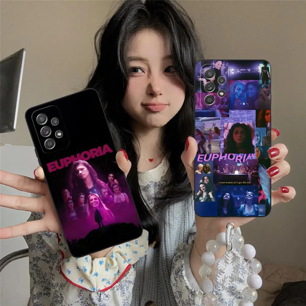 Coque de téléphone Fashion Euphoria pour Samsung Galaxy M55 54 42 35 34 33 32 23 22 15 14 13 12 F55 5G, housse antichoc en TPU souple