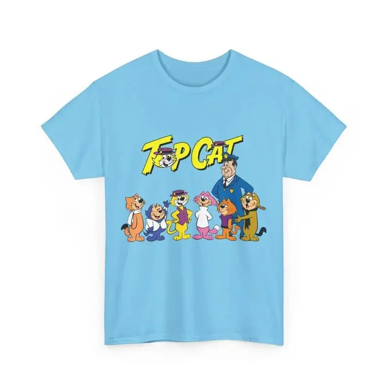 Camiseta Top Cat His Gang de Hanna Barbera Tv Brain Spook Benny The Ball