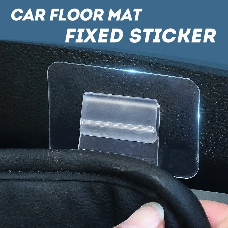 Car Foot Pad Fixação Clipes, Universal Floor Carpet, Auto-adesivo Non-Slip Fastener Stickers, Car Interior Mat, Acessórios Organizador