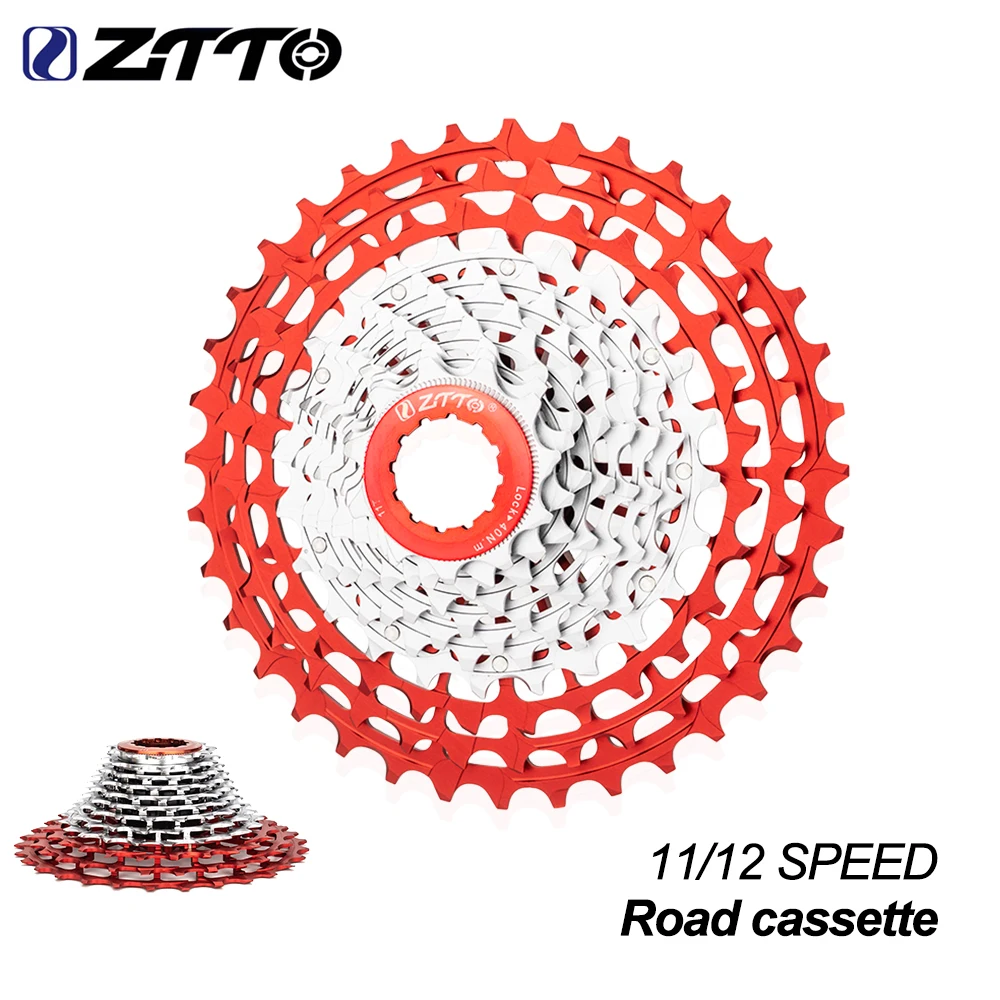 ZTTO 軽量スプロケ　12s 11-34t ZTTO 超軽量カセット 11 12 スピードロードバイクカセットレッド 11s