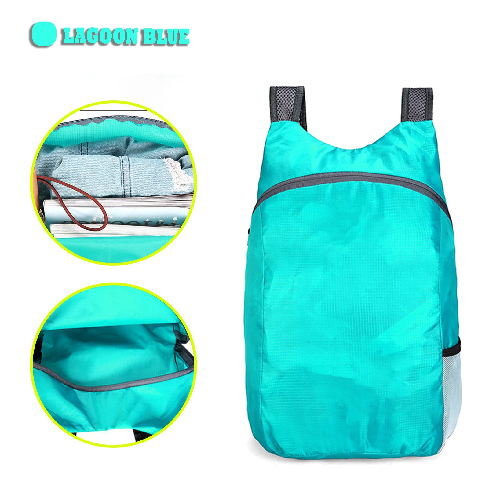 Fashion Breathable Mesh Straps Thin Backpack Multipurpose Lightweight Bag For Hiking Camping Outdoor Travel Sports Backpack