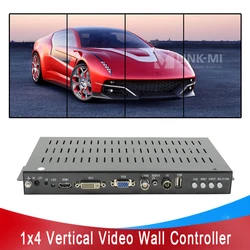 Controller verticale per parete video 2x2 1x4 1X2 1X3 90 Rotazione di 180 gradi per schermo ritratto con ingressi USB HDMI VGA AV