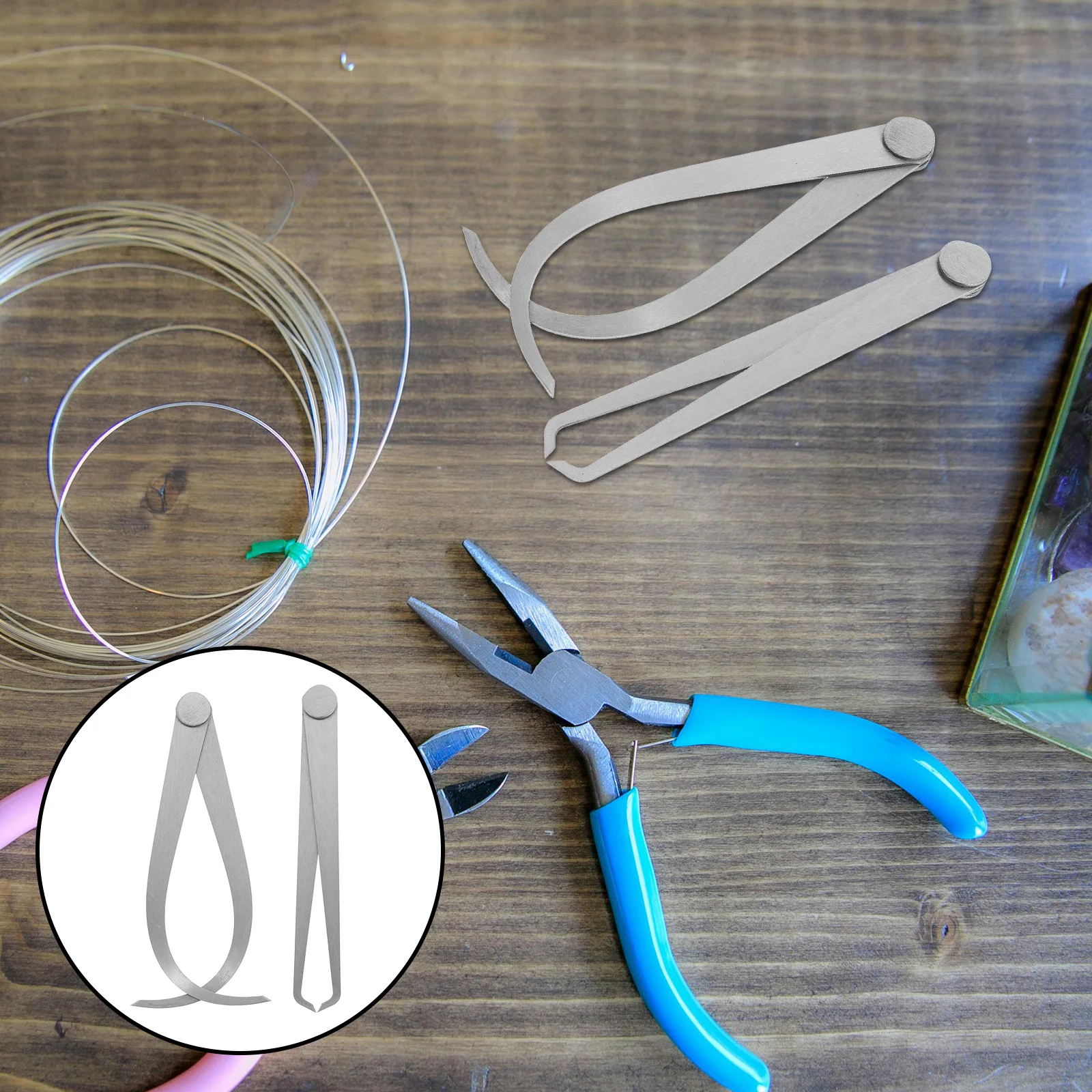 

1Pair Precise Caliper Gauge High Accuracy Internal External Measuring Tool for Woodworking Metalworking Carving Sculpting