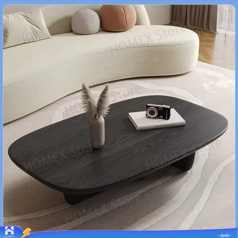 Nordic Solid Wood Round Coffee Table Small Living Room Side Table Modern Minimalist Sofa End Table for Apartment Home Decor