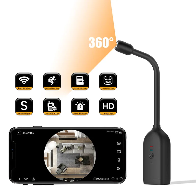 4K DIY Mini Camera IP Wireless Battery Micro Camcorder Protection Two -Way Talk Support Remote View Outdoor Indoor Hidden TF