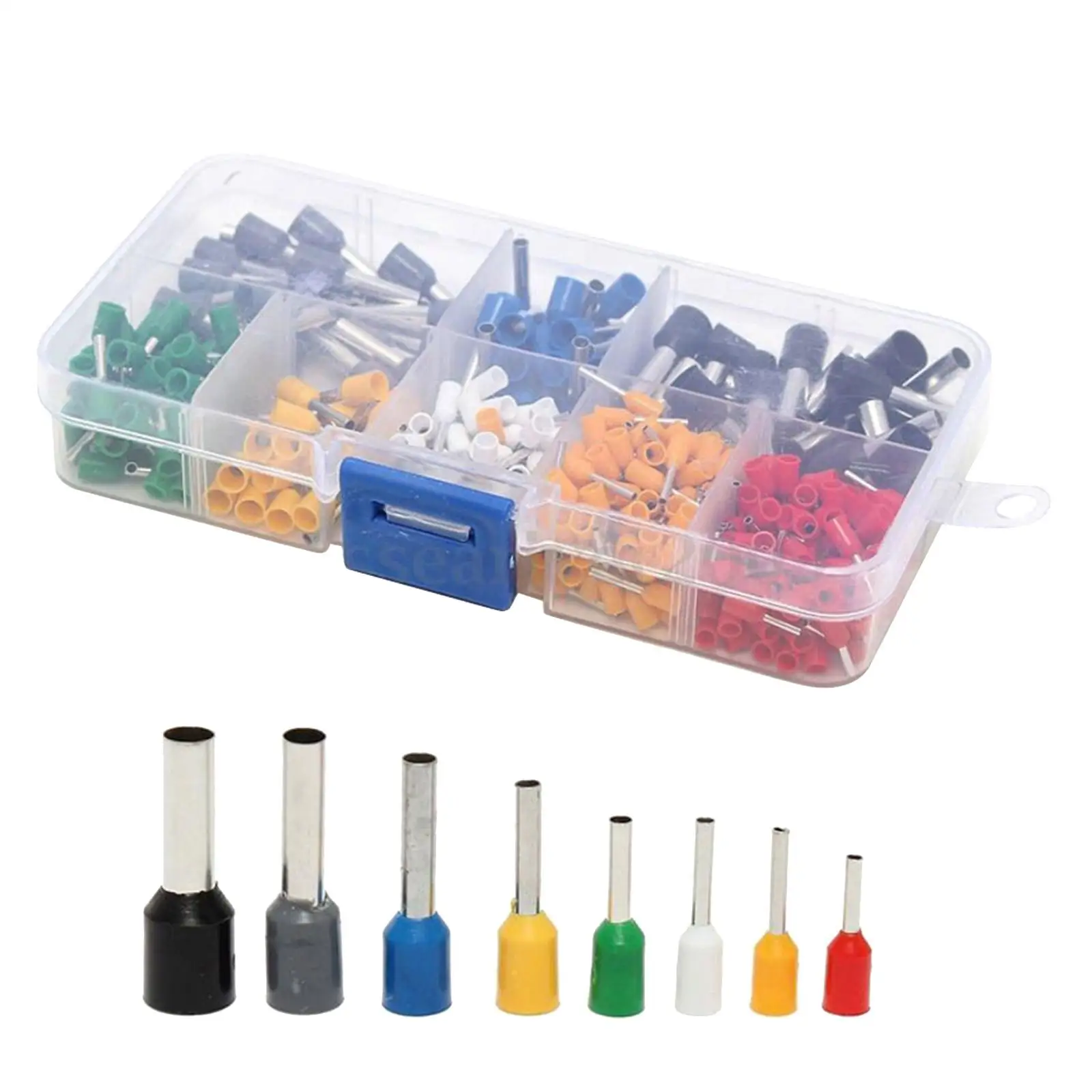 400pcs Assortment Ferrule Wire Copper Crimp Connector, Wire Terminals Kit, Wire Connector Kit, Insulated Cord Pin End Terminal