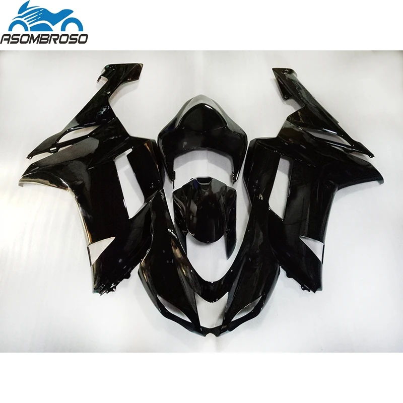 Cool Fairing Kit for Kawasaki Ninja ZX 6R 2007 2008 New Arrival Motorcycle Bodyparts Matte Black Racing Fairings Set ZX6R 07 08