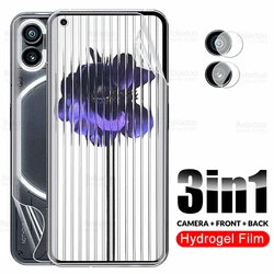 3in1 Camera Glass Front Back Hydrogel Film For Nothing Phone 1 Screen Protector No Thing Phone1 Phone One PhoneOne 5G Soft Films