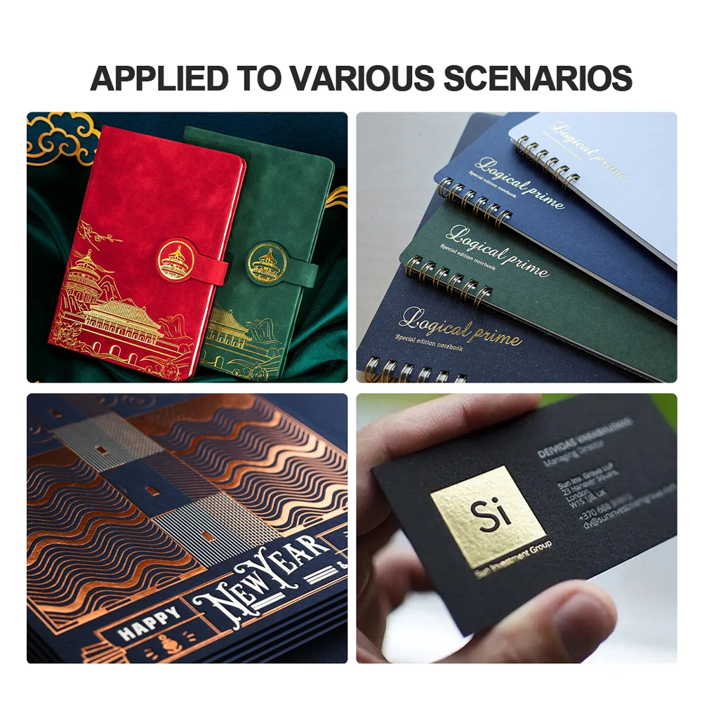 MOMOTECH High-Speed High-End Flatbed Printer Unprinted PVC Card Digital Gold Foil Hot Stamping Machine