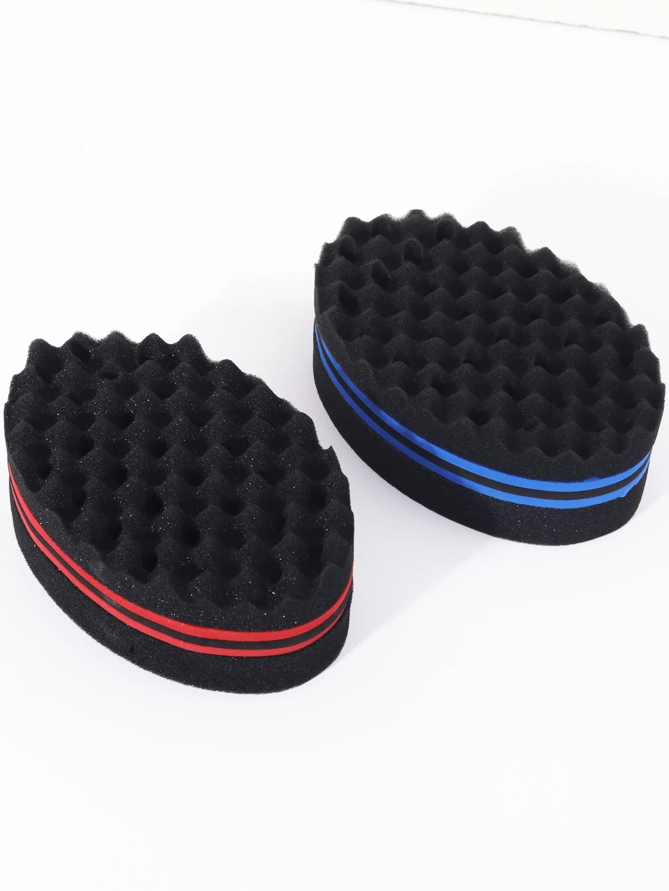 Double Sided Magic Twisted Brush Sponge, Dual-Use Perforated Sponge, Suitable for All Hair Types, Special for Real Hair Wigs