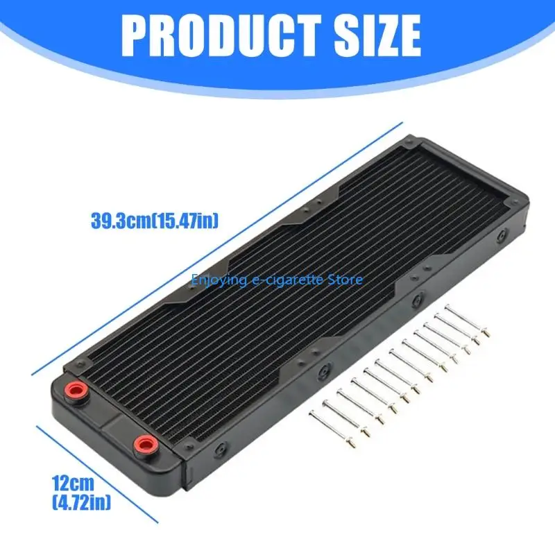 Aluminium-18-Rohr-Flüssigkeitskühlungskühler für PC-CPU-Wasserkühlungssysteme Y4QF – Detail 6