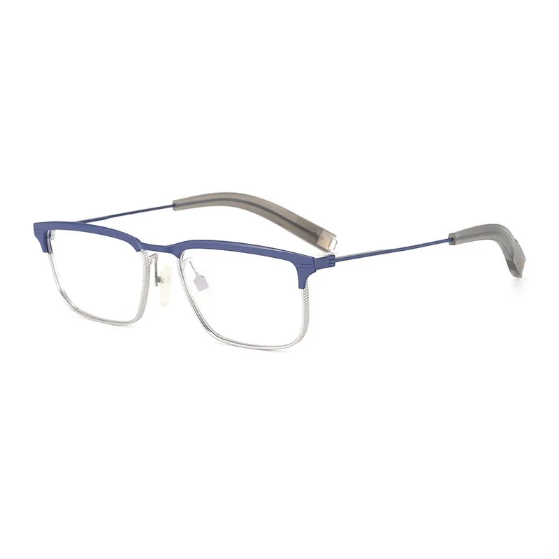 

Ultra-light pure titanium retro men's tide half-frame myopia glasses frame