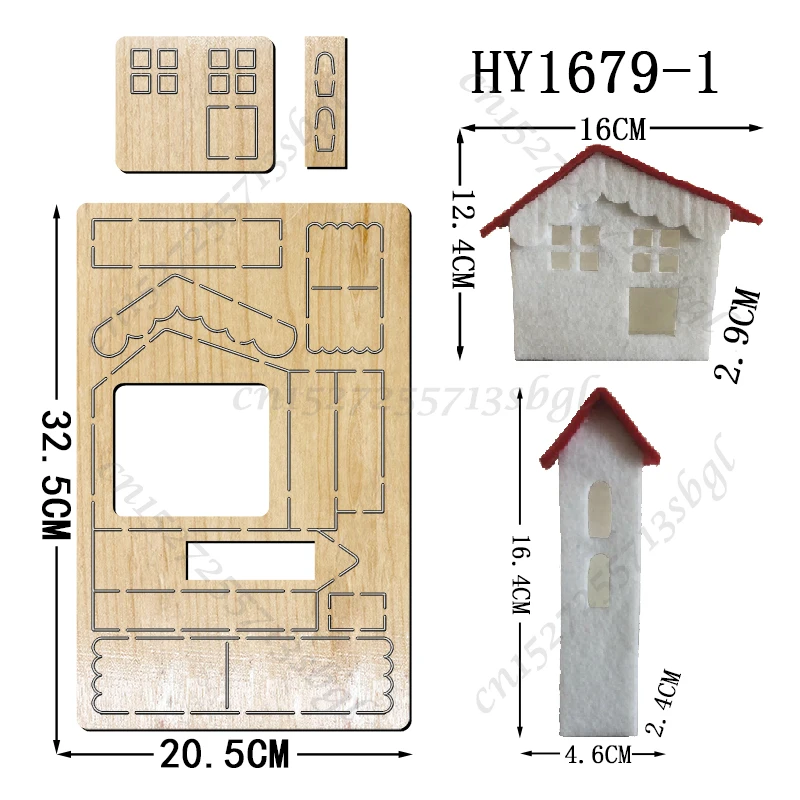 Matryce do cięcia domu HY1679 drewniane formy odpowiednie do zwykłej maszyny do cięcia matryc na rynku