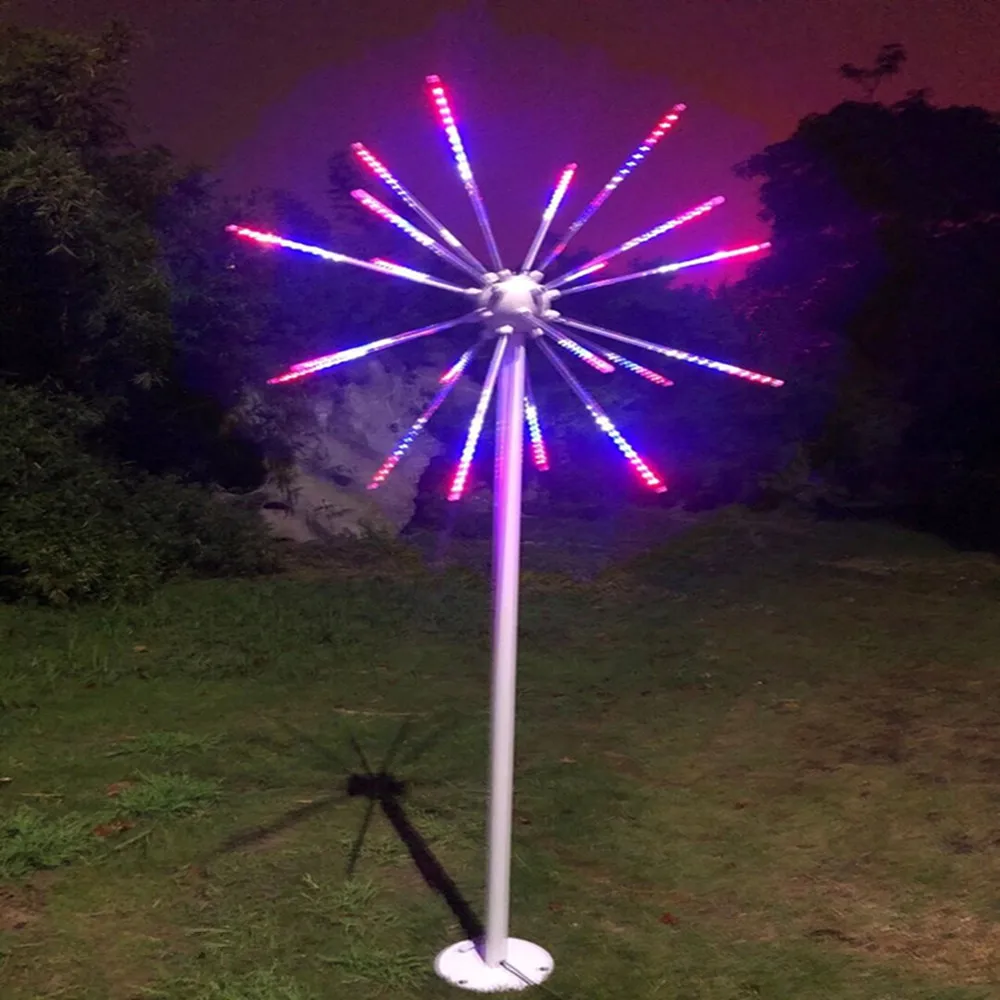 New Garden Decoration LED Firework Light Christmas Tree Light Colorful 1.5-3m Height 20pcs Waterproof IP65 Guest Exterior Decora