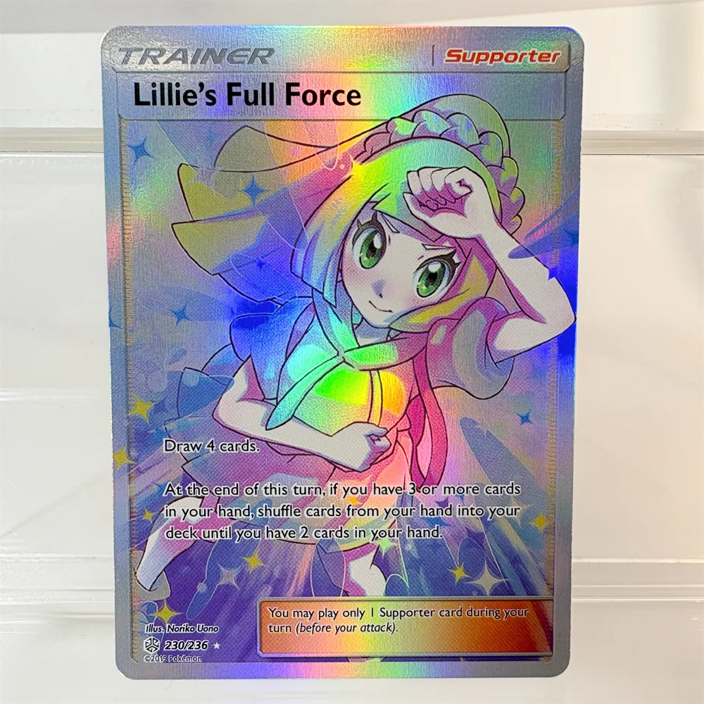 PKM – carte proxy rare holographique Mewtwo Vstar Charizard EX Mallow & Lana Tornadus, Collection de loisirs, bataille, le meilleur cadeau