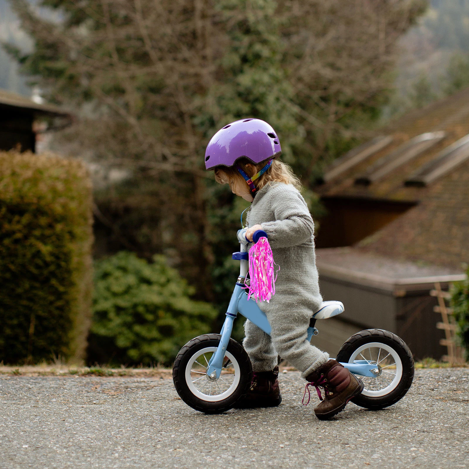 

3 Pairs Colorful Laser Tape Child Bike Streamers Handle Tassels Girl Plastic Grip Kids