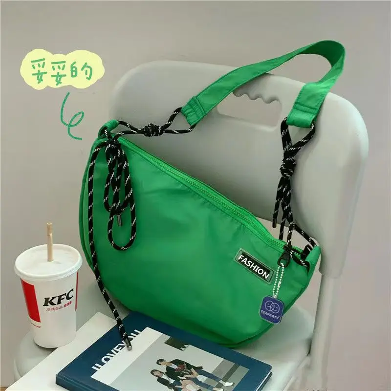 Women Bag Nylon Hobos Casual Soft Zipper Solid Shoulder Bag Handbag Pures And Bags Crossbody Girls Bag