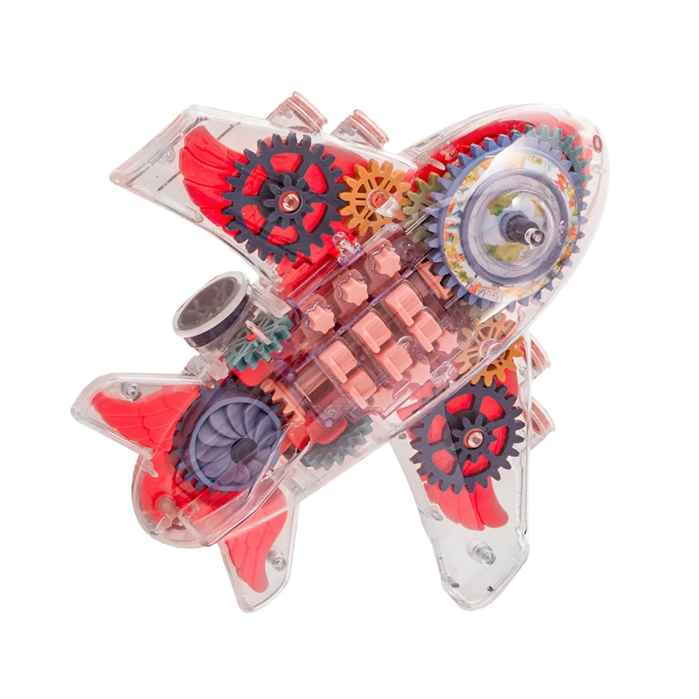 طائرة كهربائية للأطفال، لعبة بلاستيكية متينة مثيرة للاهتمام، ملحقات منزلية للأطفال، لعبة موسيقى خفيفة ممتعة #3