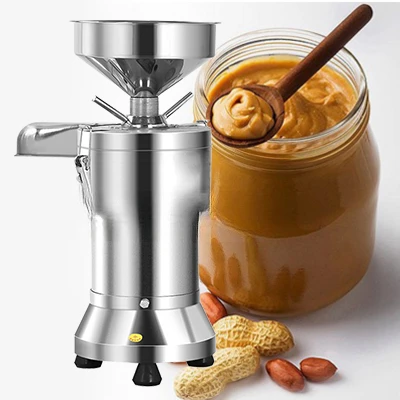 For Vertical Nut Butter Bean Sesame Groundnut Pistachio Peanut Paste Maker Peanut Butter Making Machine Home Use